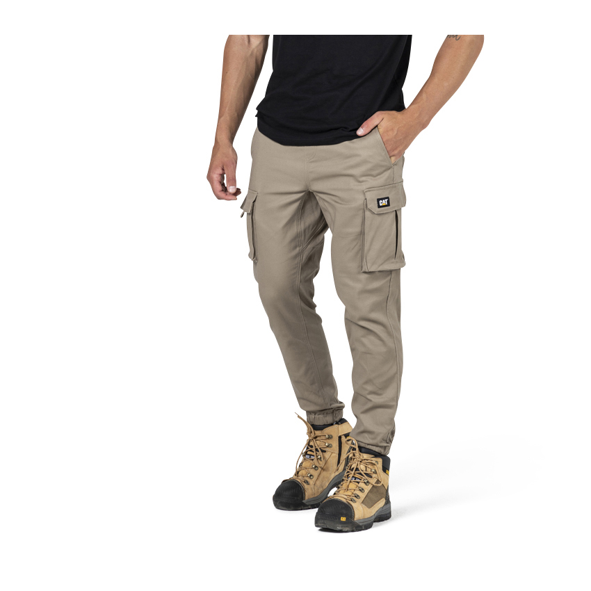 Caterpillar Diesel - Mens Pants - Khaki - NZ (856AVEBZD)